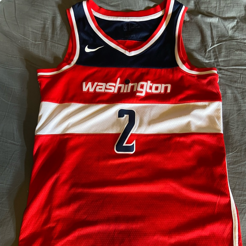 John Wall Washington wizards basketball home jersey. Red white blue